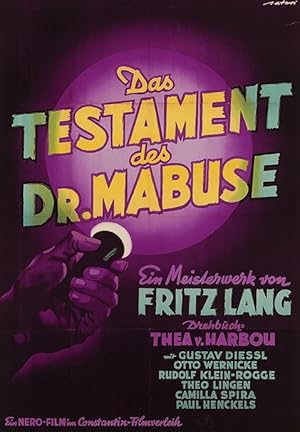 The Testament of Dr. Mabuse (Das Testament des Dr. Mabuse)